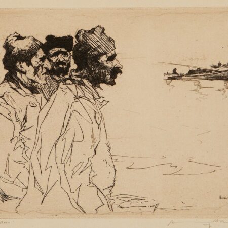 Armin Hansen "The Montereyans" Etching