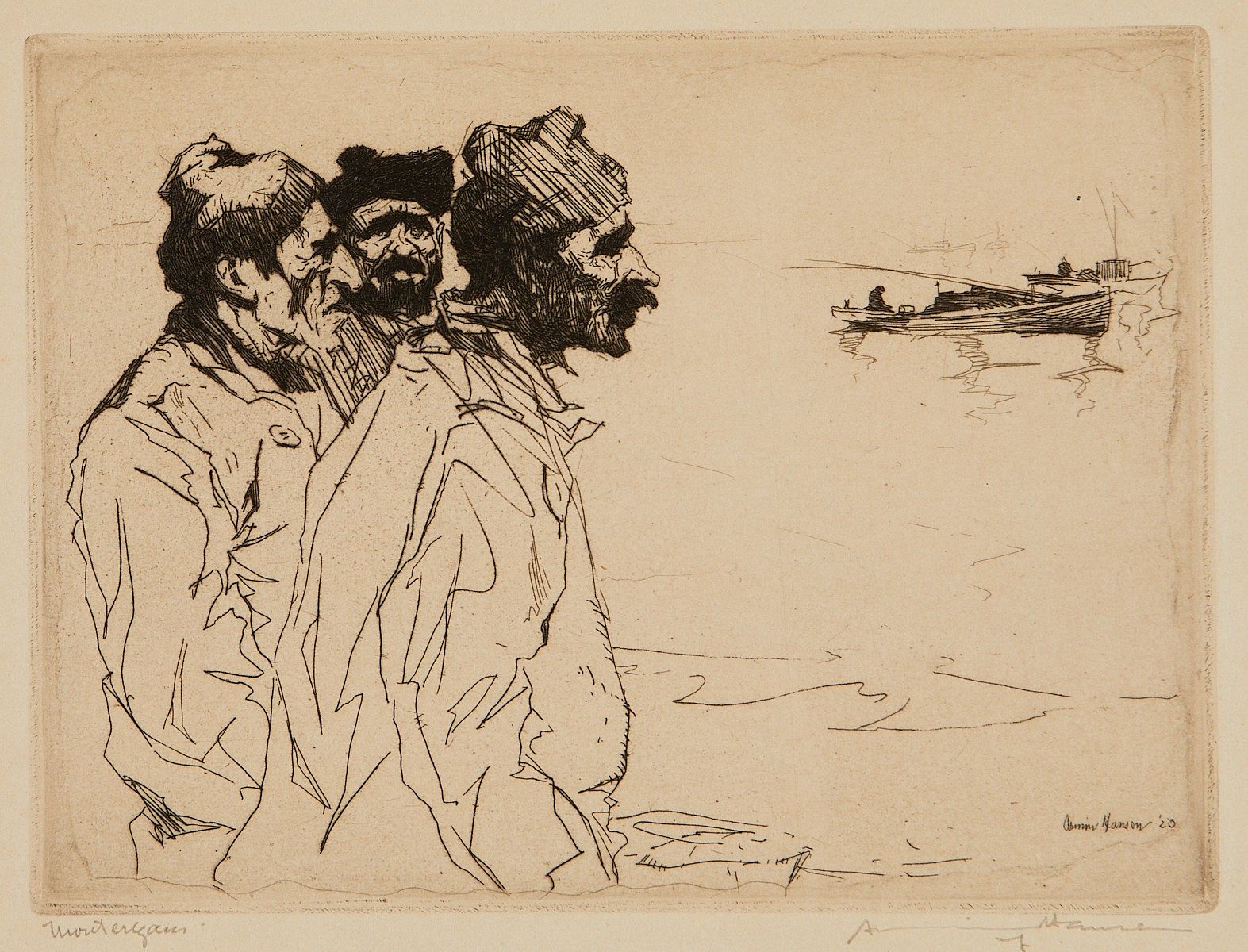 le_pho_banner 2 Armin Hansen "The Montereyans" Etching