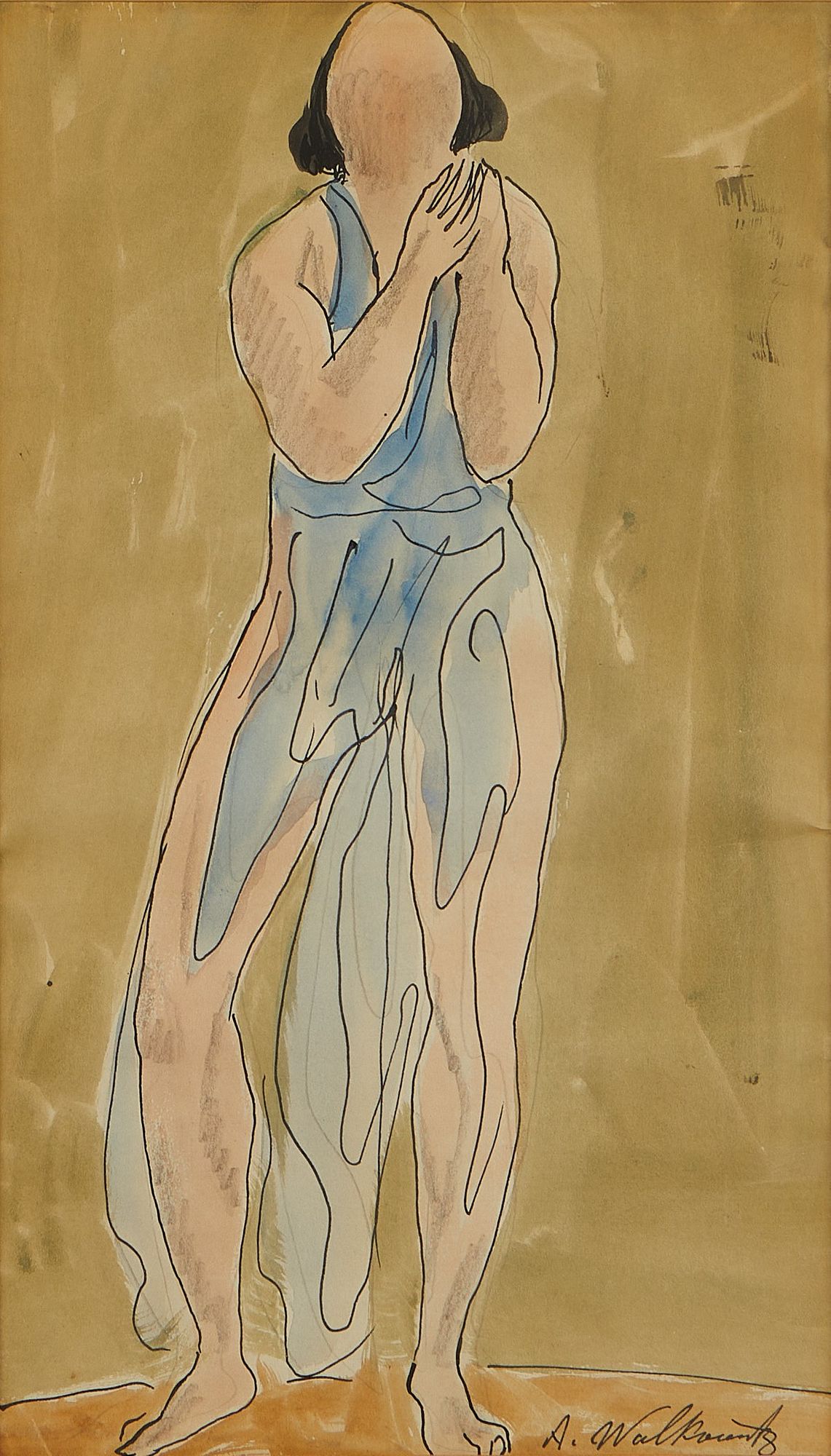 le_pho_banner 2 Abraham Walkowitz Isadora Duncan Watercolor Study