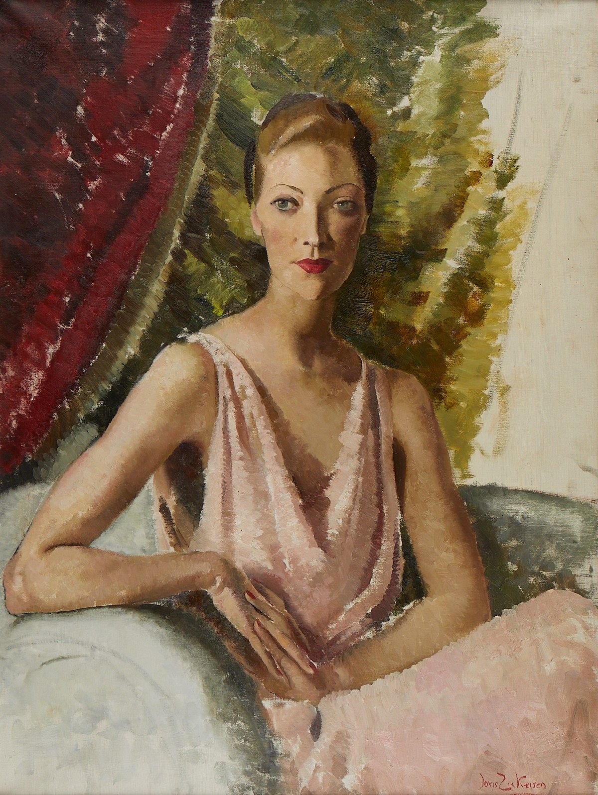 le_pho_banner 2 Doris Clare Zinkeisen Portrait Oil Painting