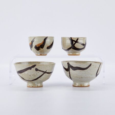 Set 4 Warren MacKenzie Tea Bowls and Bowls