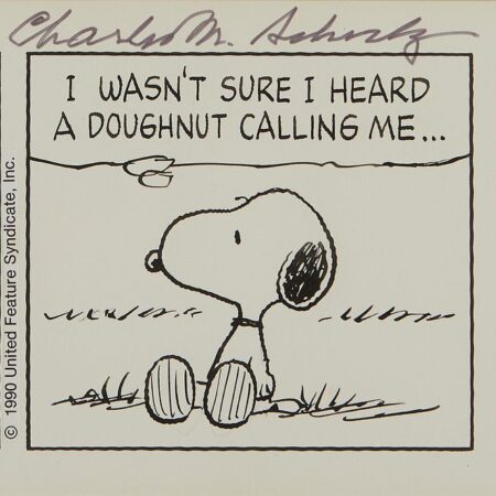 Original Peanuts Comic Strip Snoopy C. Schulz