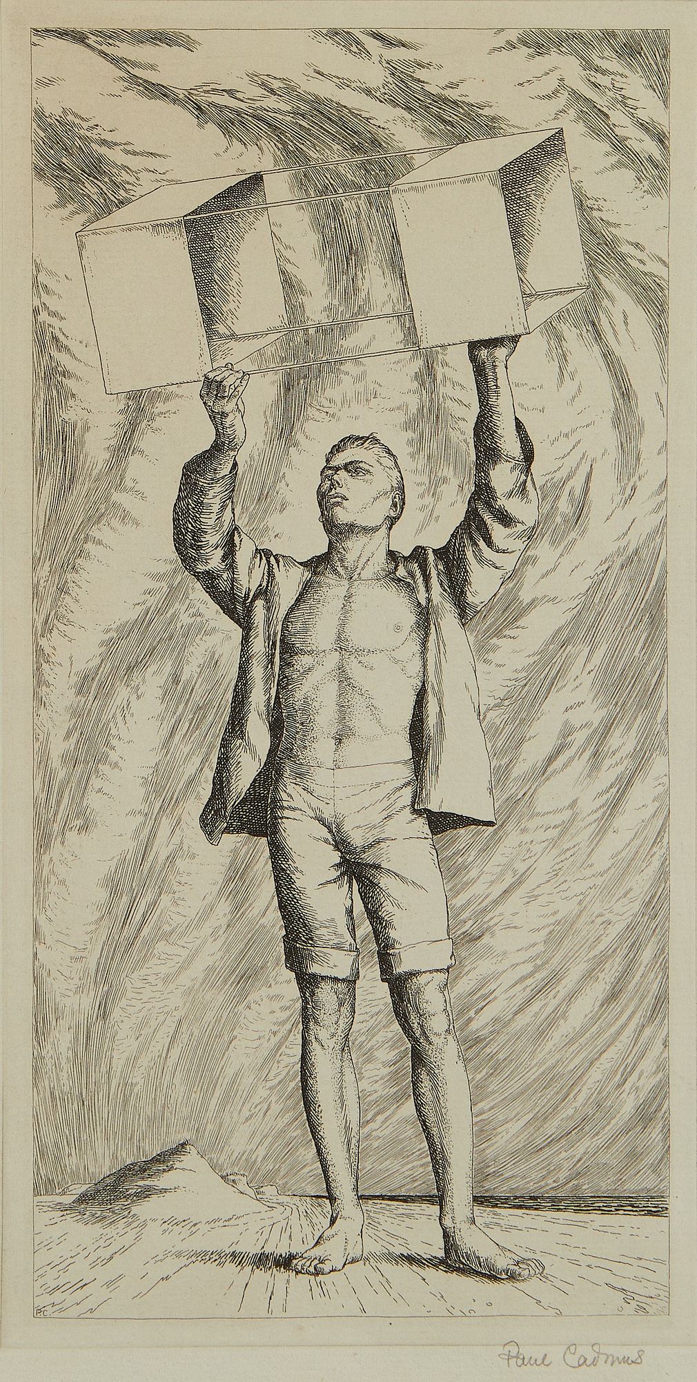 le_pho_banner 2 Paul Cadmus "Youth with Kite" Etching 1941