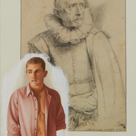 Wes Hempel "Page 205 Van Dyck Series" Mixed Media