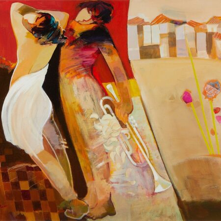 Hessam Abrishani "The Trumpet" Mixed Media