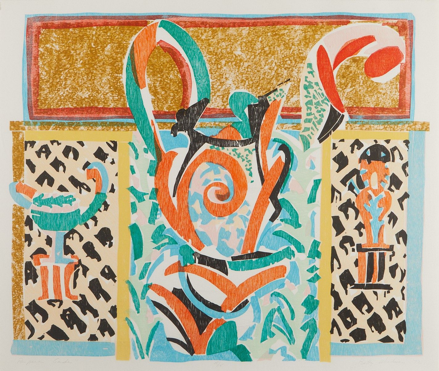 le_pho_banner 2 Betty Woodman "Pompeian Garden" Woodcut