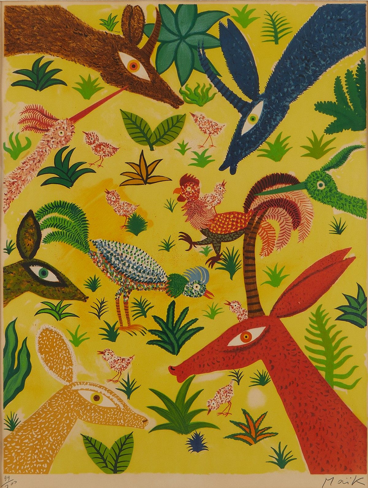 le_pho_banner 2 Henri Maik "Les Gazelles" Lithograph