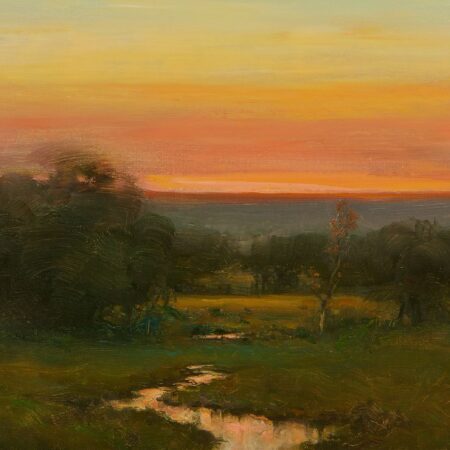 Dennis Sheehan "Evening Blaze" Oil on Canvas