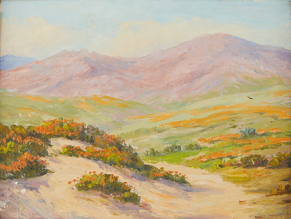 le_pho_banner 2 Herman Rose Oil on Canvas Landscape