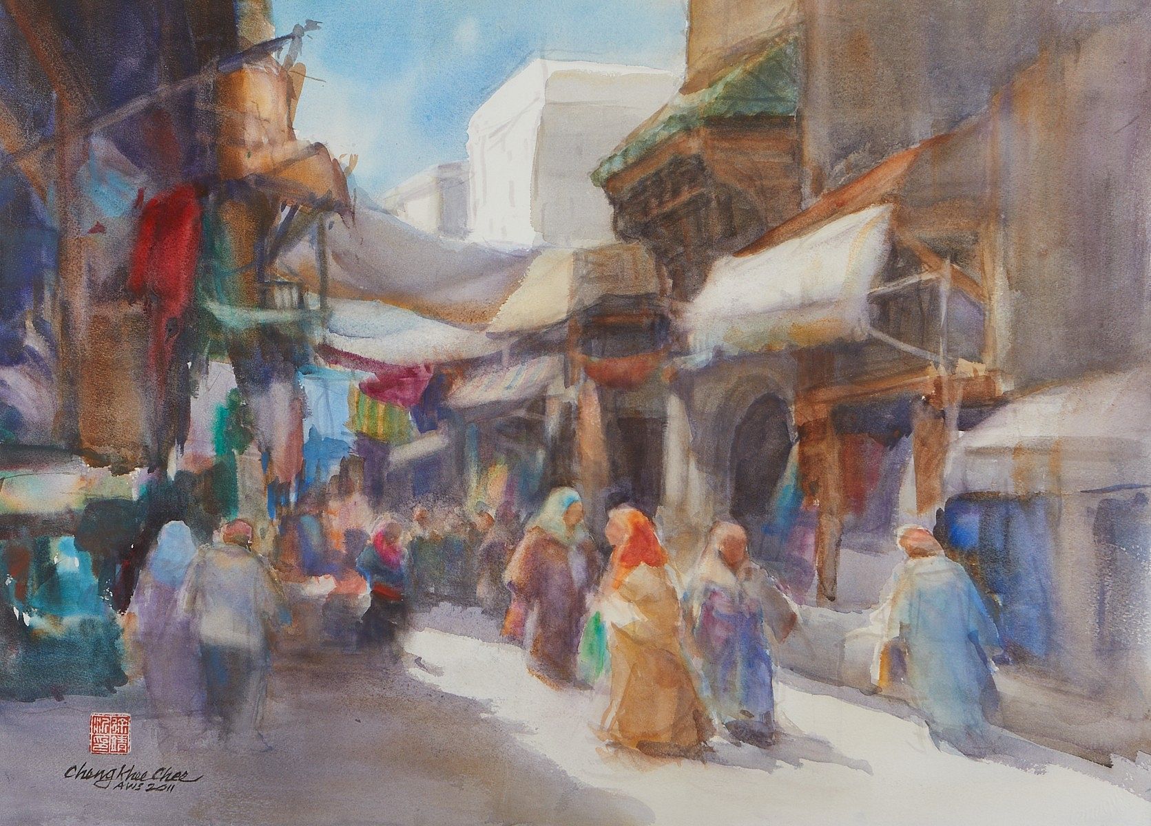 le_pho_banner 2 Cheng-Khee Chee "Morocco" Watercolor