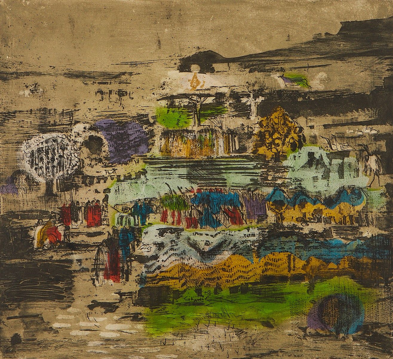 le_pho_banner 2 Malcolm Myers "Hundred Guilder" Etching 1958