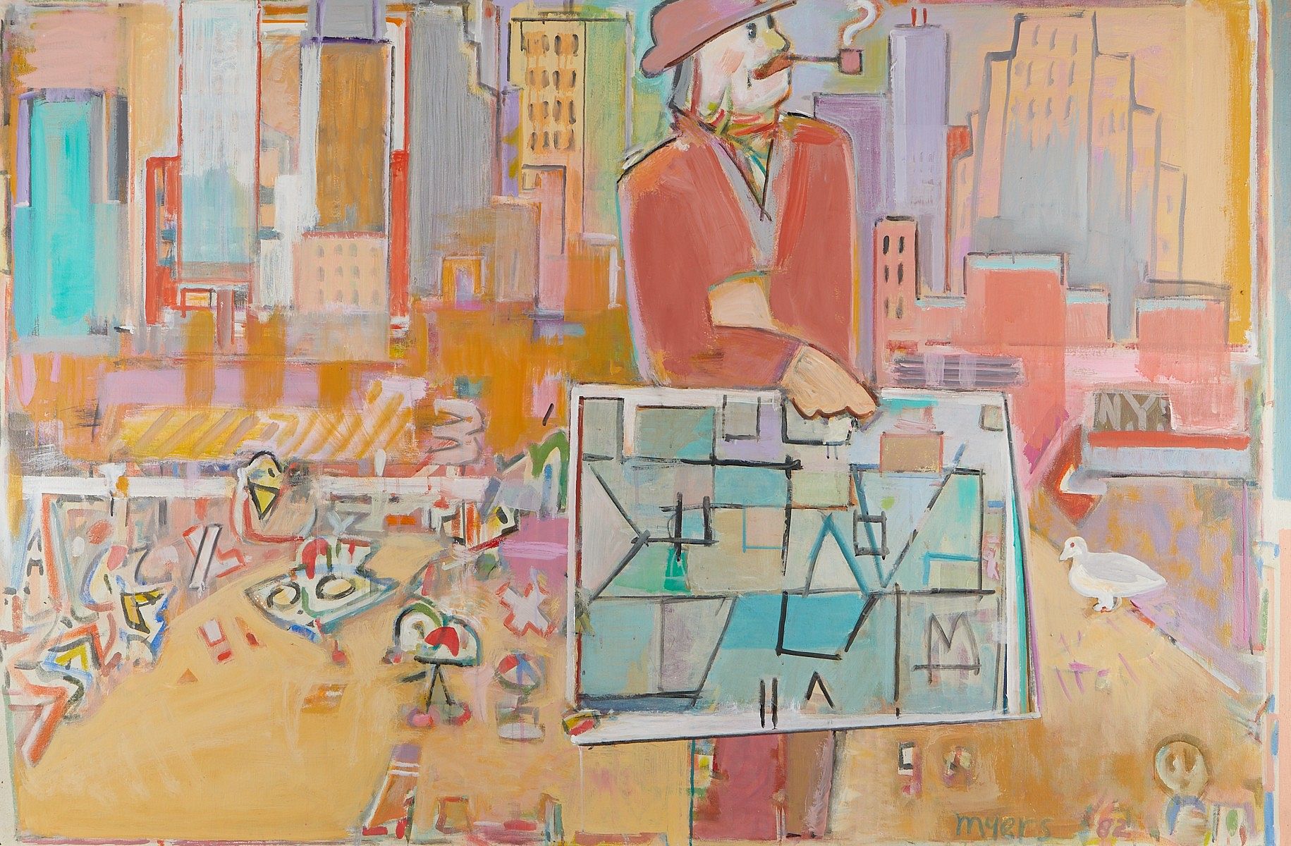 le_pho_banner 2 Malcolm Myers Self-Portrait Acrylic Painting