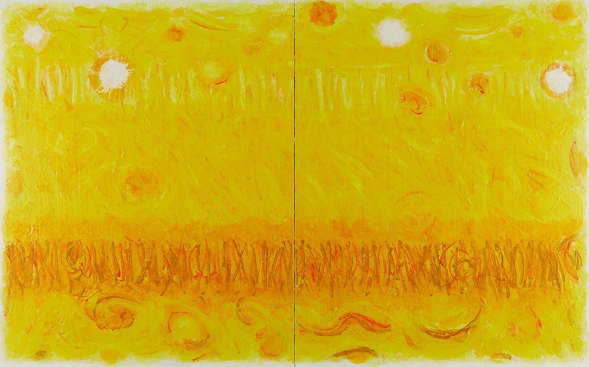 le_pho_banner 2 Lawrence Calcagno "Cosmicscape XII" Painting 1976