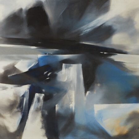 Jerry Jacoby Landscape Acrylic on Canvas 1970