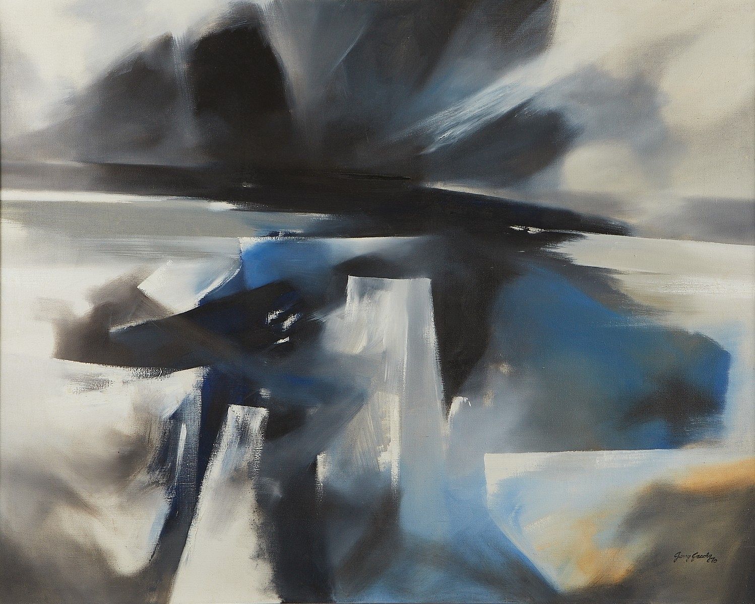 le_pho_banner 2 Jerry Jacoby Landscape Acrylic on Canvas 1970