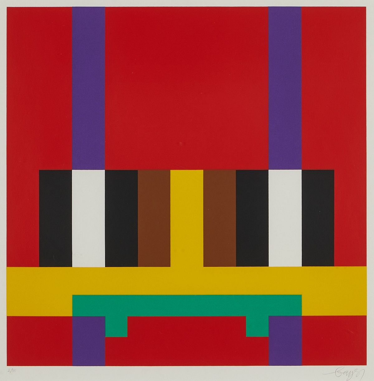 le_pho_banner 2 Herbert Bayer Edition Domberger Screenprint
