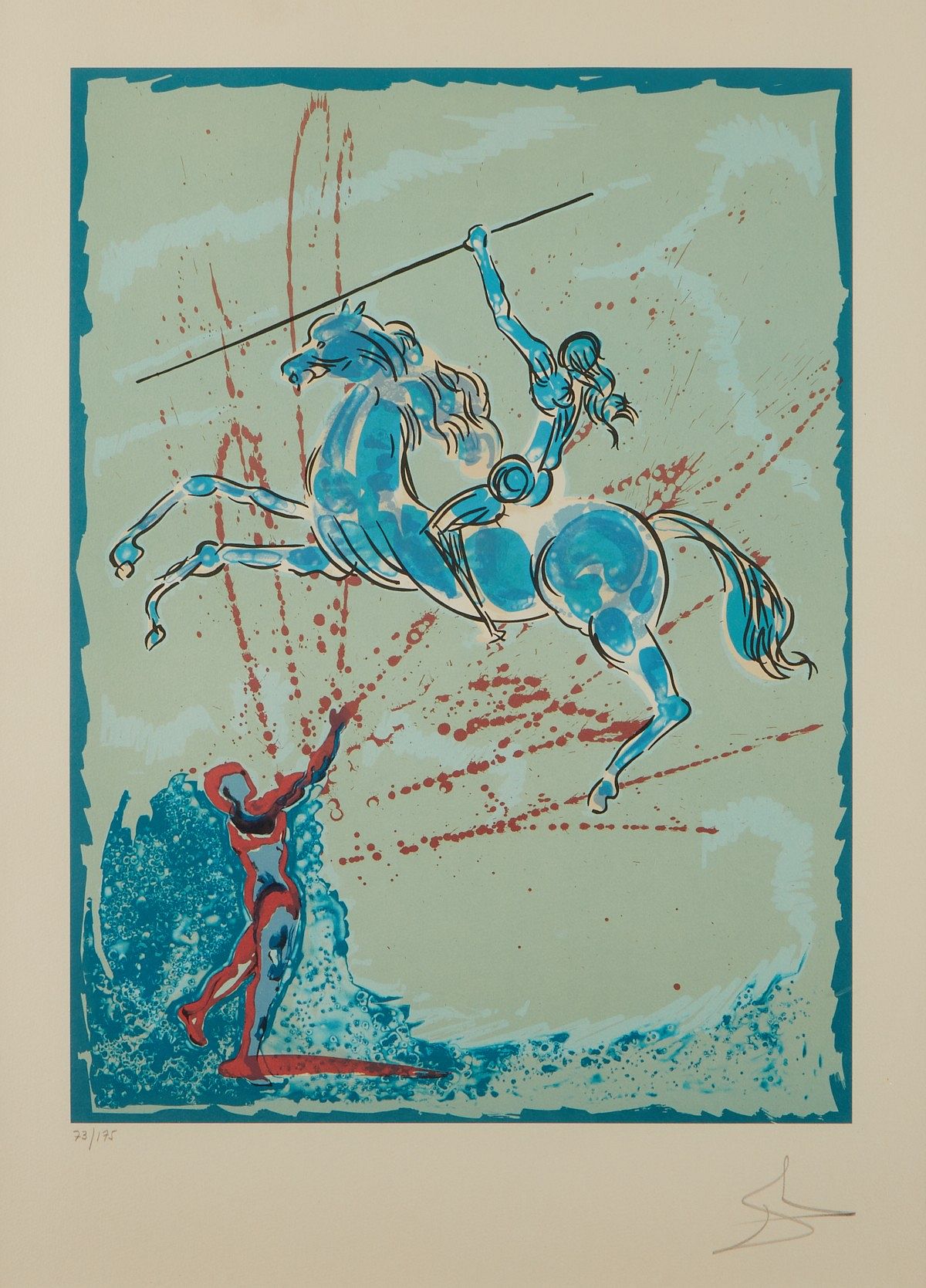 le_pho_banner 2 Salvador Dali "Joan of Arc" 1977 Lithograph