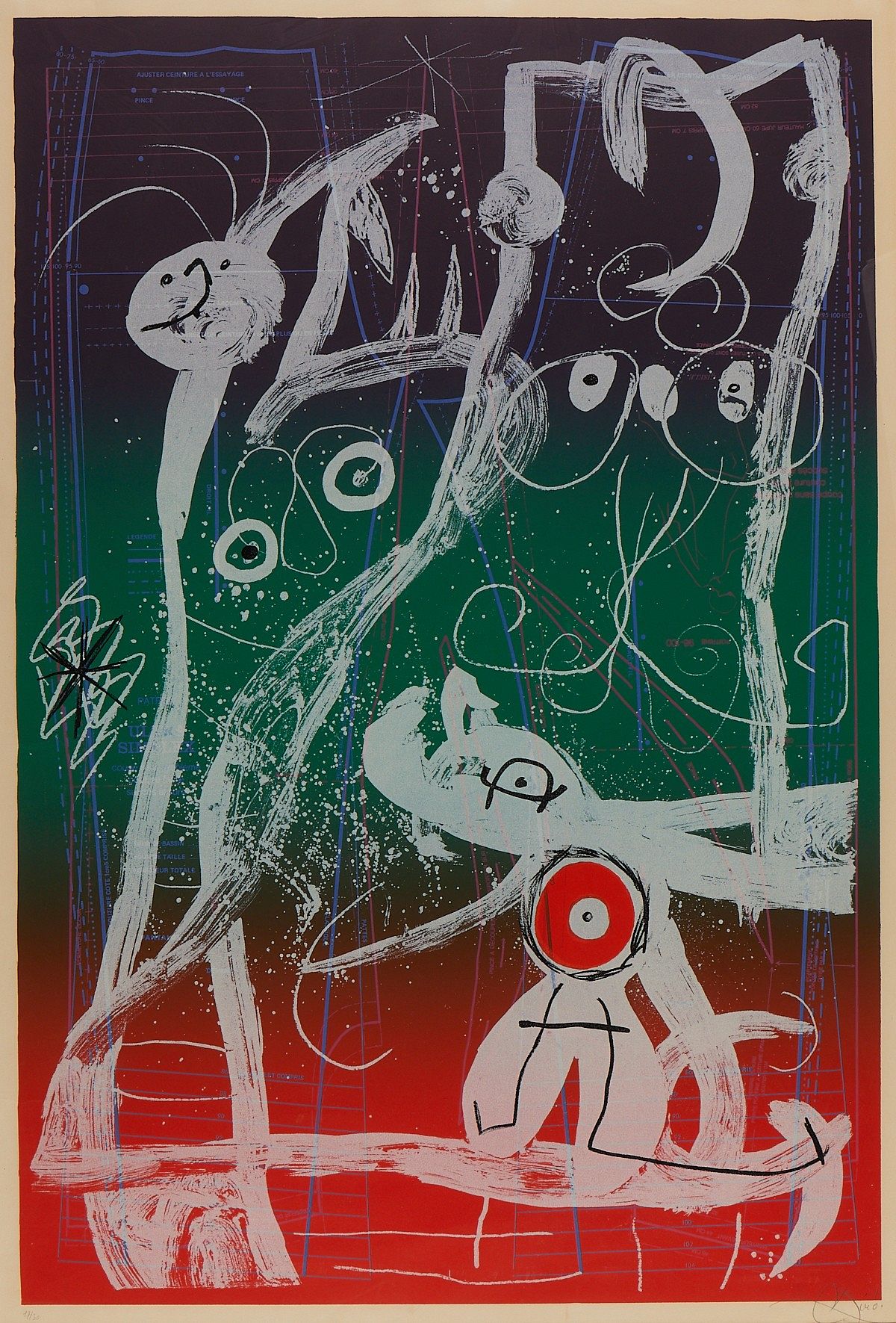 le_pho_banner 2 Miro "Le Delire du Couturier" Lithograph 1969