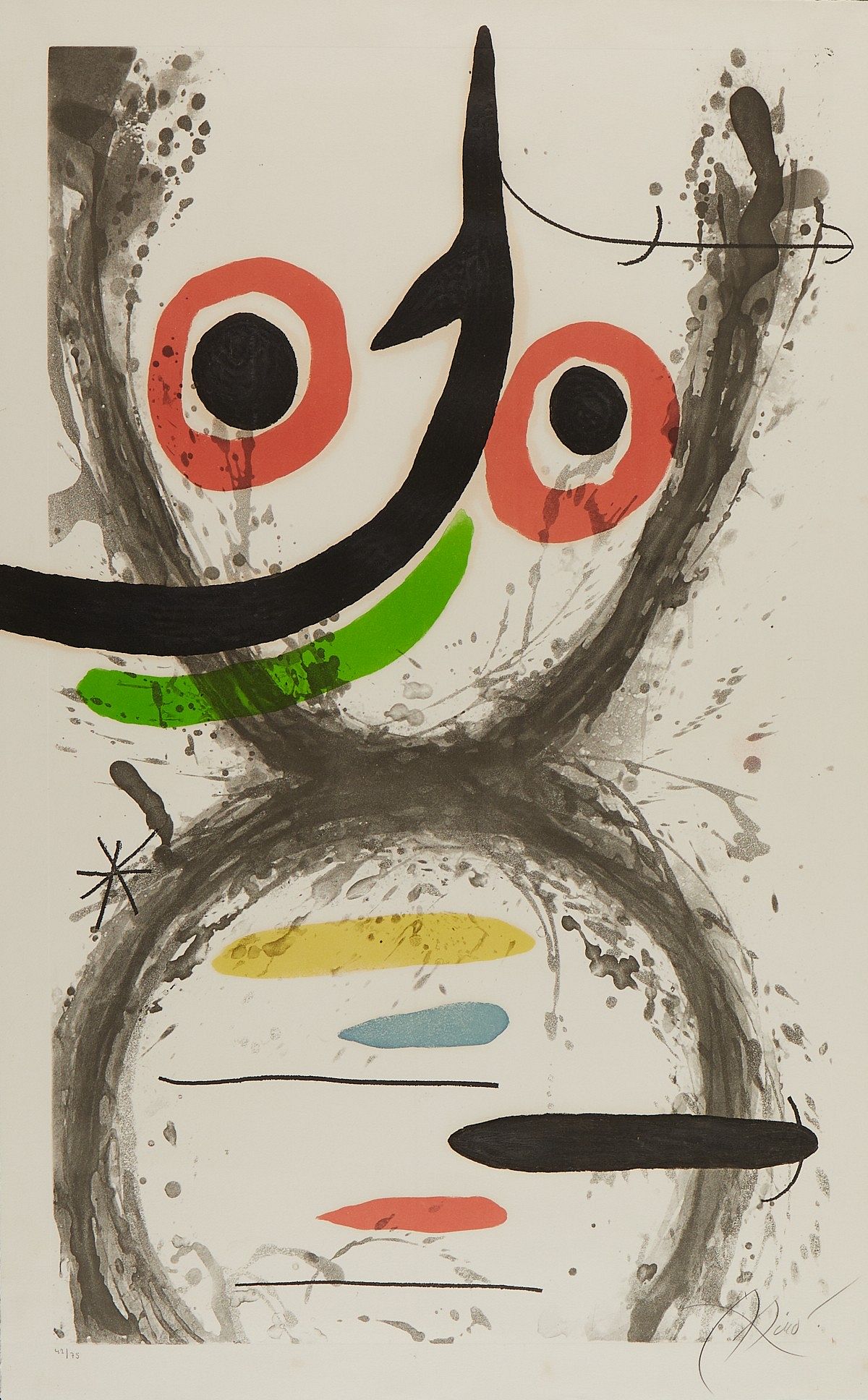 le_pho_banner 2 Miro "Prise a l'Hamecon" Etching 1969
