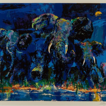 LeRoy Neiman "Elephant Nocturne" Serigraph