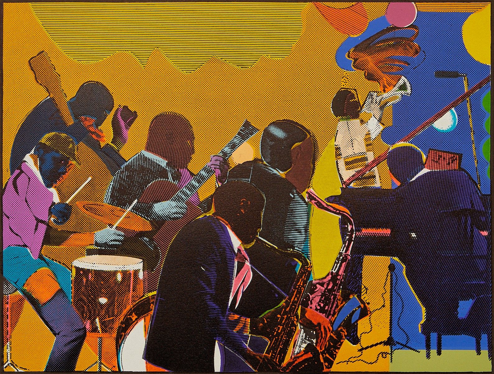 le_pho_banner 2 Romare Bearden "Out Chorus" Etching