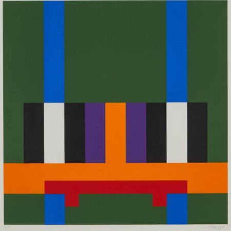 Herbert Bayer "Structure on Green" Domberger Print