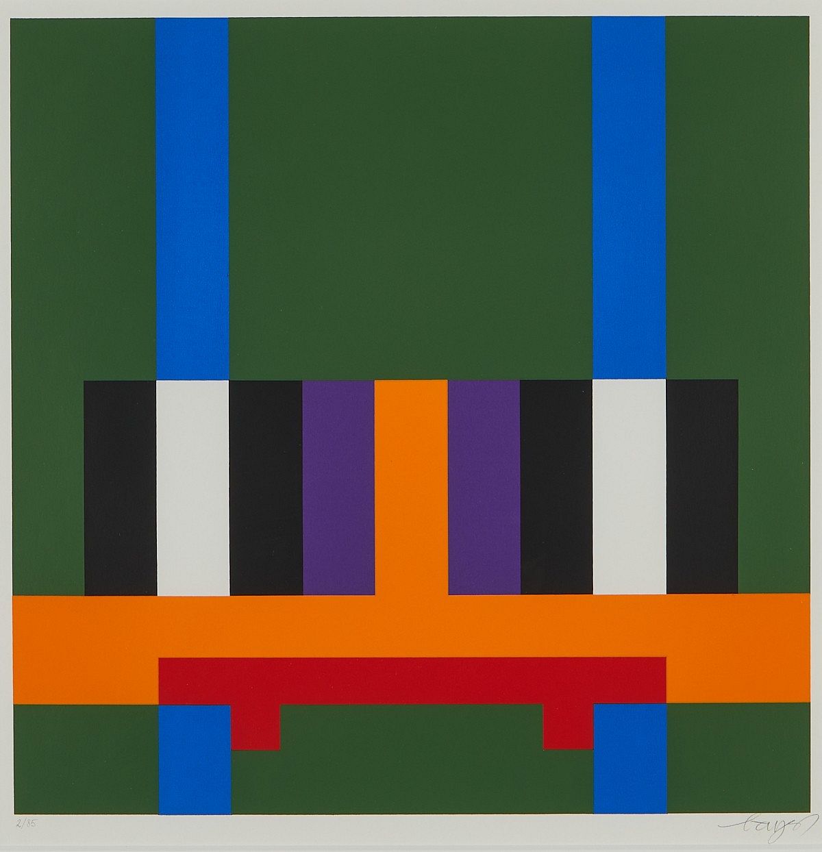 le_pho_banner 2 Herbert Bayer "Structure on Green" Domberger Print