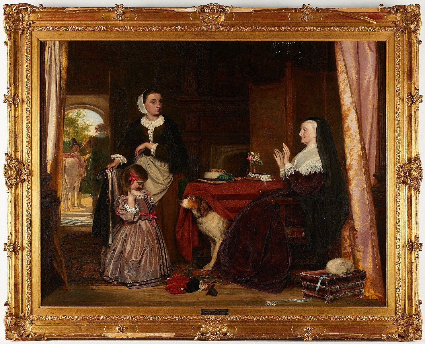 le_pho_banner 2 John Callcott Horsley "The New Dress" Painting