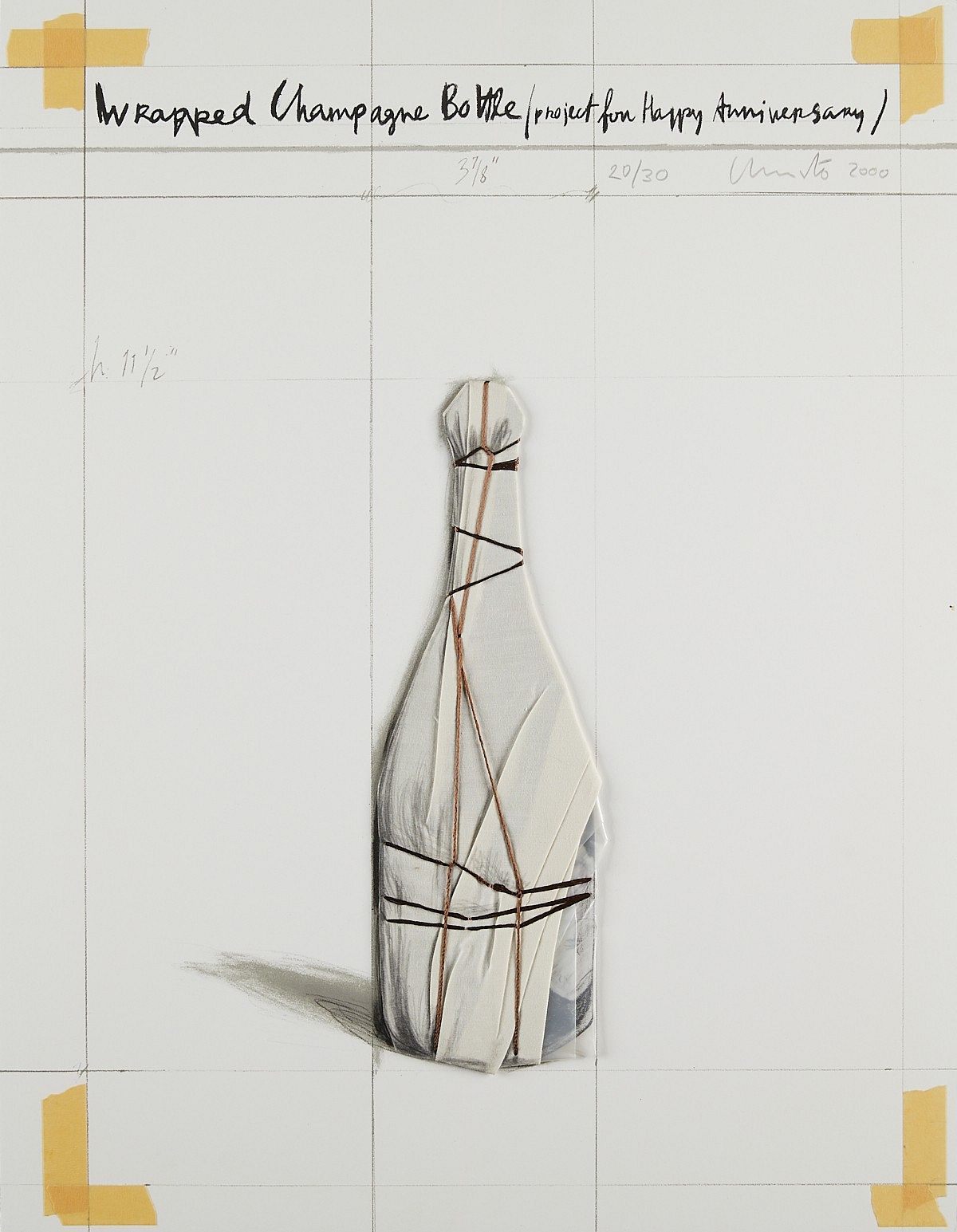 le_pho_banner 2 Christo "Wrapped Champagne Bottle" Collage 2000