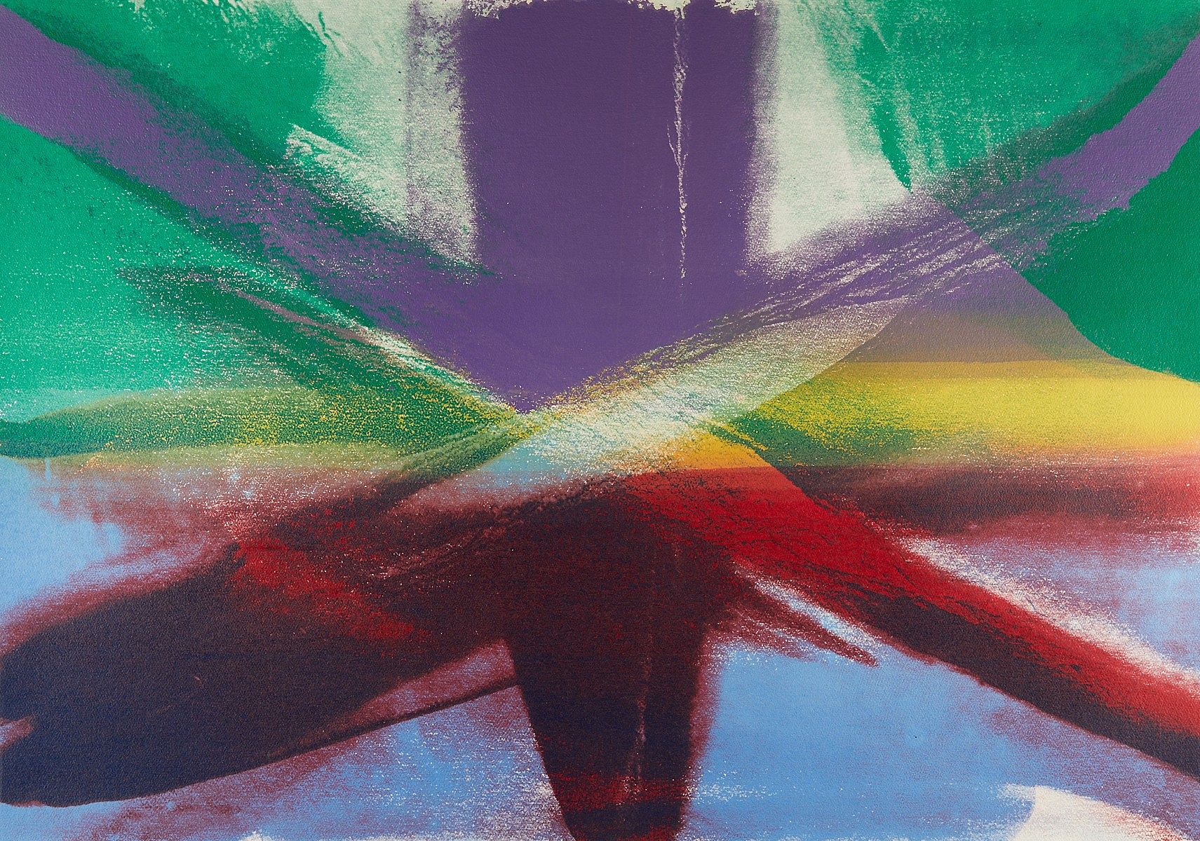 Paul Jenkins Abstract Screenprint 1980