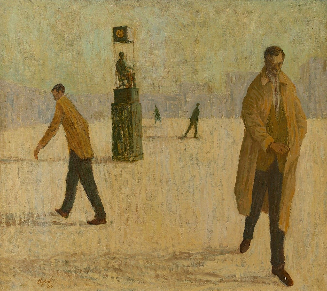 le_pho_banner 2 Gibson Byrd "The Monument" Painting 1956