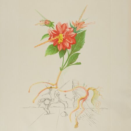 Salvador Dali "Dahlia Unicornis" Aquatint