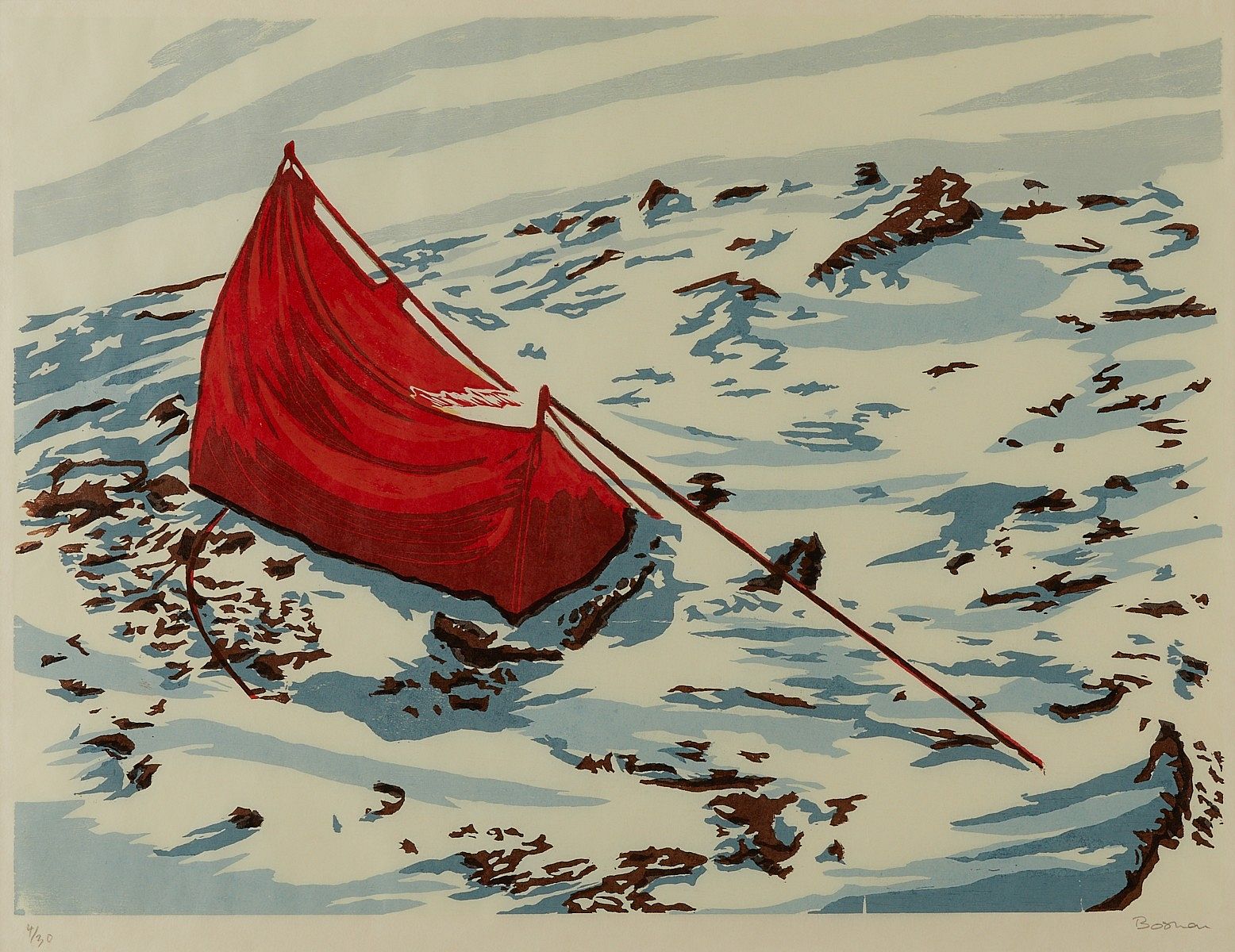le_pho_banner 2 Richard Bosman "Blizzard" Woodcut 2009