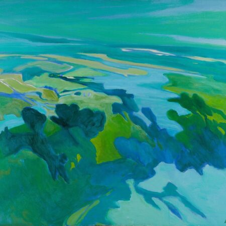 Phyllis Wiener "Airbourne" Oil on Canvas Painting
