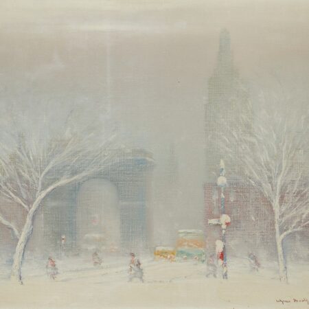 Johann Berthelsen "Winter in Washington Square NY"