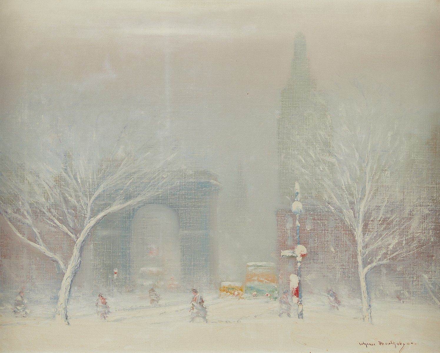 le_pho_banner 2 Johann Berthelsen "Winter in Washington Square NY"