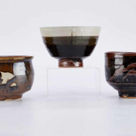3 Warren MacKenzie Glossy Brown Bowls - Marked