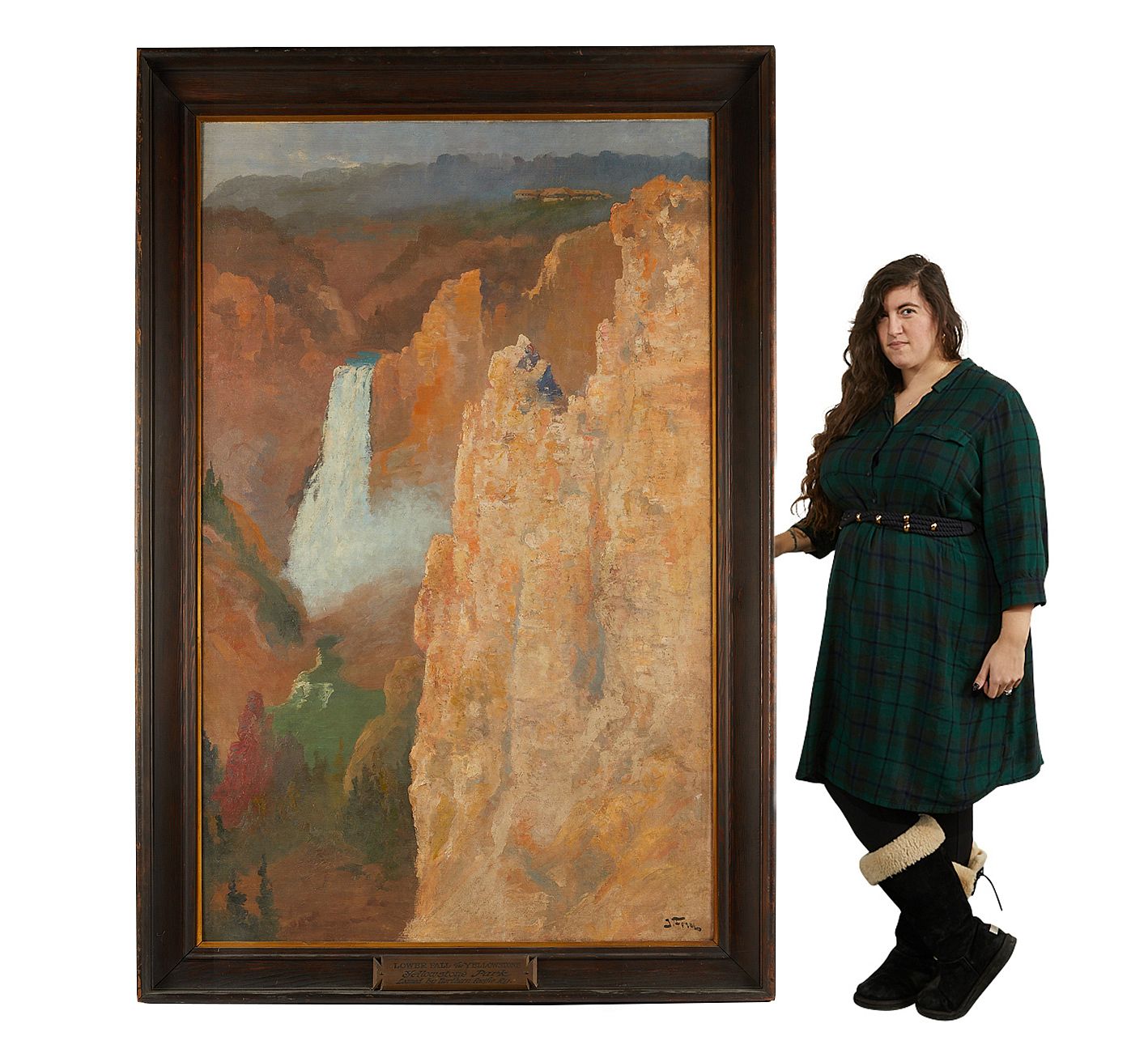 le_pho_banner 2 Large John Fery "Lower Falls, Yellowstone" Painting