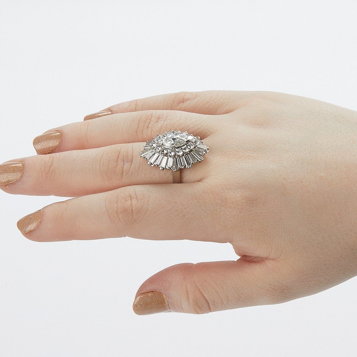 le_pho_banner 2 Large 4.14 CTW Diamond & Platinum "Ring-dant" Set