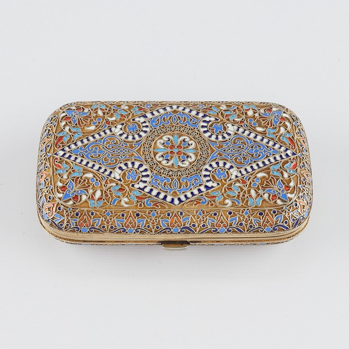 le_pho_banner 2 Russian Silver Enamel Cigarette Case ca. 1875