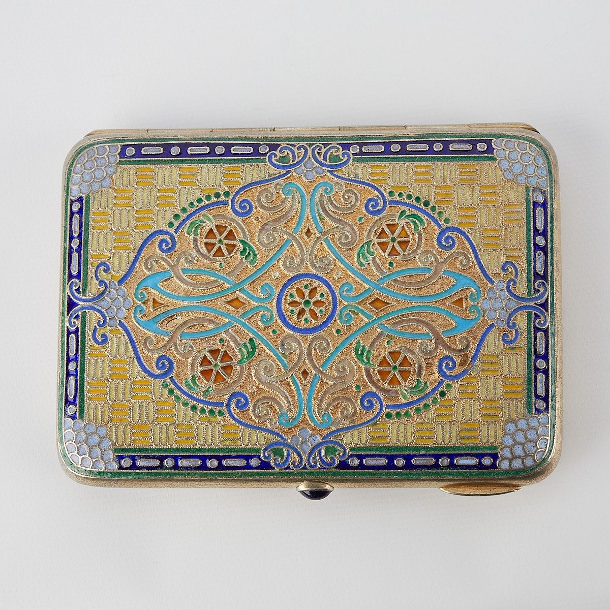 le_pho_banner 2 Russian Silver Enamel Cigarette Case
