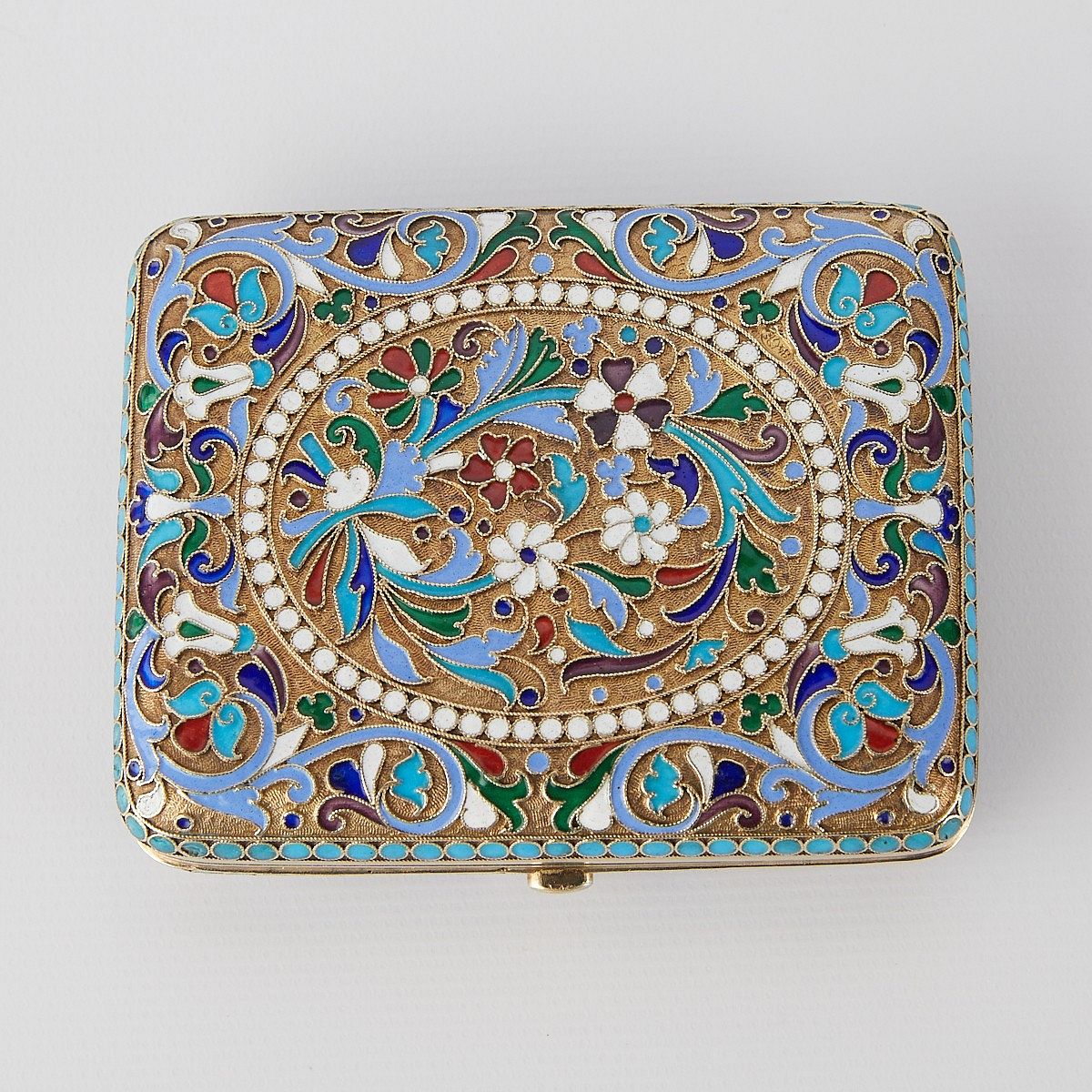 le_pho_banner 2 Russian Silver Enamel Cigarette Case 1898-1908