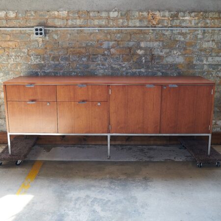 Dunbar MCM Credenza - Teak, Walnut, Chrome