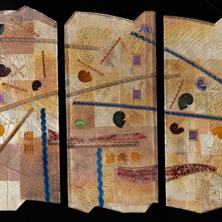 Gerry Newcomb Glass Triptych