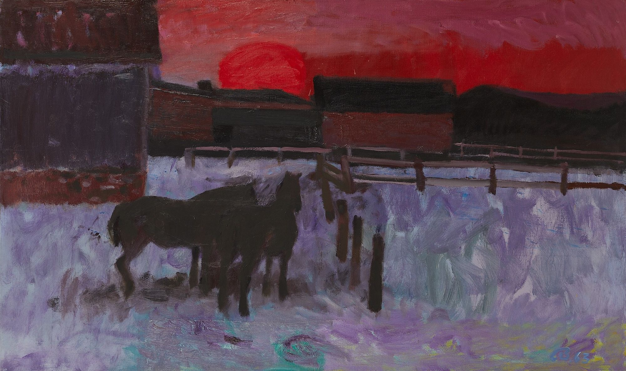 le_pho_banner 2 Cameron Booth "Sunset" 1963 Oil on Canvas