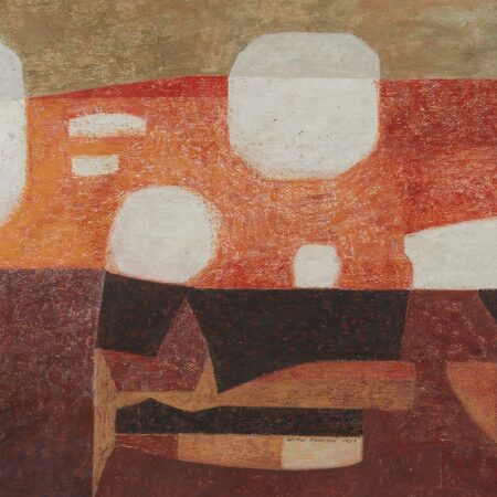 George Morrison "Landscape" Mixed Media 1953