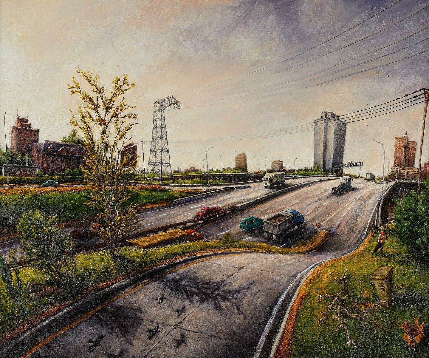 le_pho_banner 2 Rod Massey Oil on Board Landscape