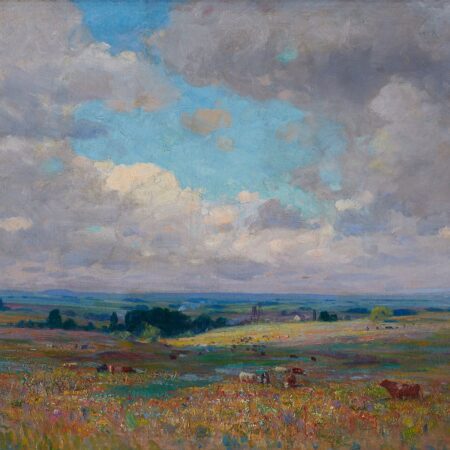 Nicholas Brewer "Pastoral Scene" Oil on Canvas