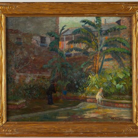 Nicholas Brewer Garden Oil on Canvas