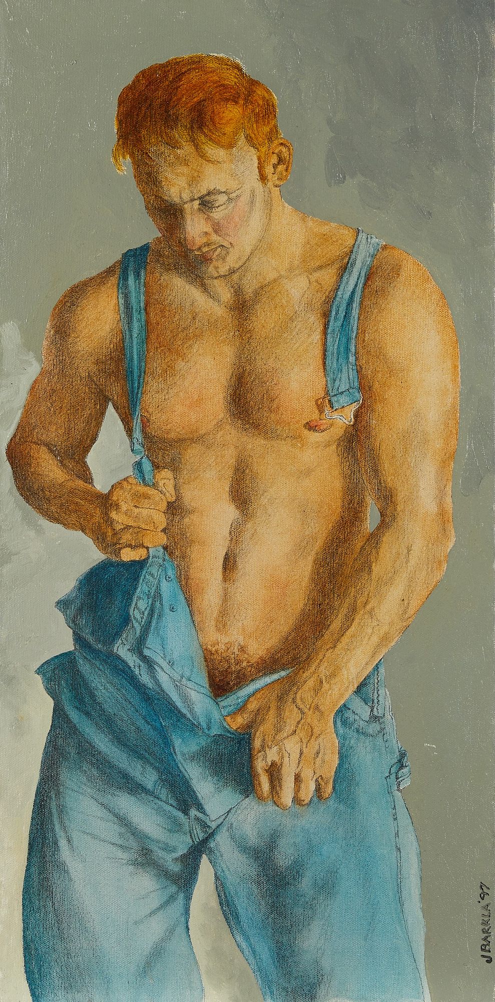 le_pho_banner 2 Jack Barkla "Male Figure in Overalls" Painting